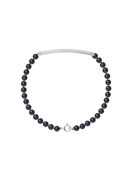 Braccialetto Gourmet Rank of Semi Turl Pearls 4 mm - Argento 925 - EMA