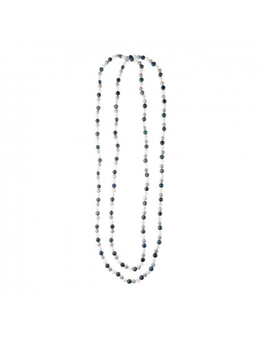 Sautoir of true baroque beads 80 cm