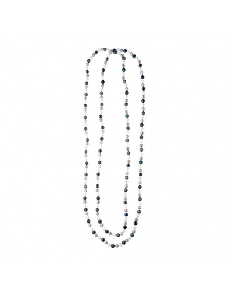 Sautoir delle vere perle barocche 80 cm