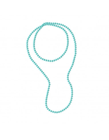 Necklace Semi Round Culture Beads 7 mm - Length 120 cm - 4 Colors - Nelly