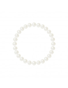 6 mm runde halb runde Perlen-Armbänder - 3 Farben - Lina