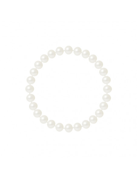 6 mm round semi round bead bracelets - 3 colors - Lina