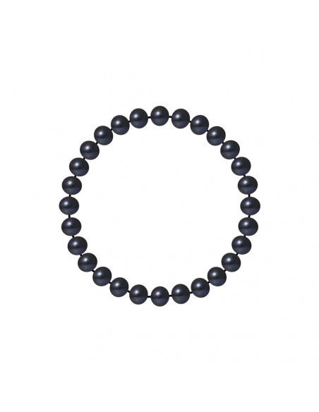 6 mm round semi round bead bracelets - 3 colors - Lina