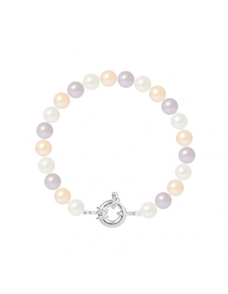 Braccialetto in argento sterling e bracciali nera della fila reale