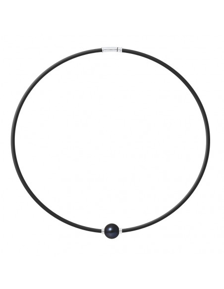 Collana perla genuina e guscio d'argento argento