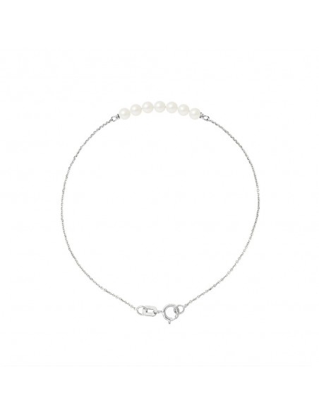 Bracelet en Or Jaune ou en Or Blanc - Perles de Culture 4 mm - 2 Coloris -