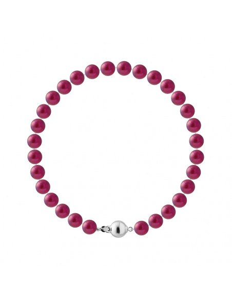 Bracelet round beaded 6-7 mm - 4 colors available - Silver 925 - Salome