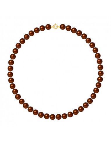 Gold Prestige Collana Collana Cultura Perla Rank 9 mm - 45 cm - 5 colori - Antynia