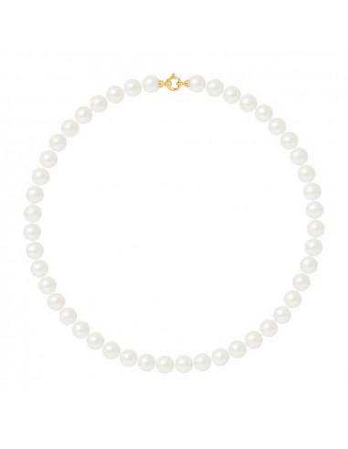 Collar de prestigio de oro Cultura Pearl Rango de 9 mm - 45 cm - 5 colores - Antynia