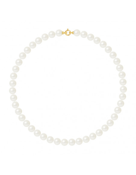 Collar de prestigio de oro Cultura Pearl Rango de 9 mm - 45 cm - 5 colores - Antynia