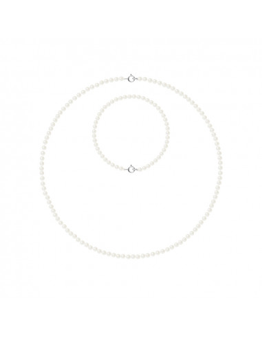 Ornamento dorato - Collana e braccialetto Braccialetto di coltura perline 3 mm - 5 colori - Cecilia