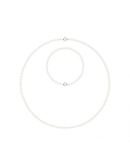 Ornamento dorato - Collana e braccialetto Braccialetto di coltura perline 3 mm - 5 colori - Cecilia