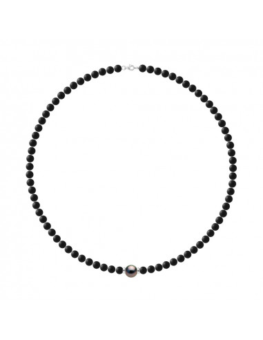 Collier perle noire de Tahiti- D757 - La Perle Rare
