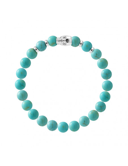 Turquoise Death Head Bracelet - 925 - Shaman