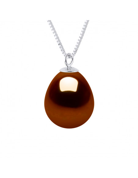 Genuine collana in argento argento perla in ciondolo a catena veneziana