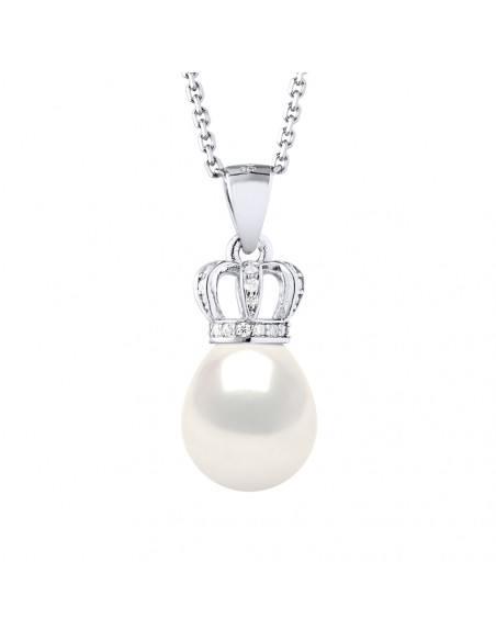 Collana in argento 925 Emblematic 925, ossidi di zirconio e perla culturale - Ivorra