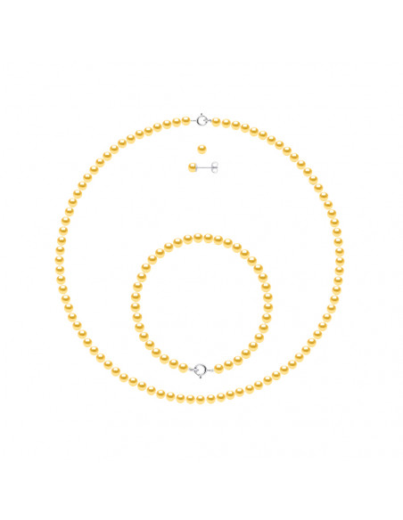 Collane, bracciali e orecchini perline culturali e 925 - 8 colori disponibili - Albane