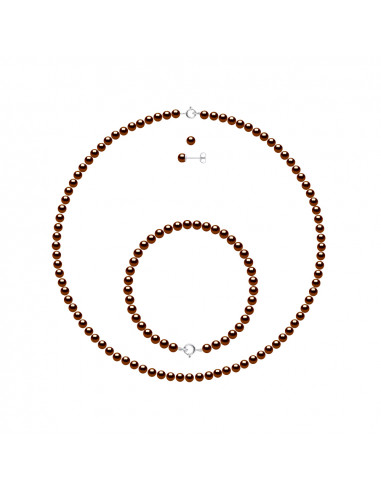 Collane, bracciali e orecchini perline culturali e 925 - 8 colori disponibili - Albane