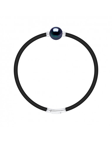 Neopren-Armband und wahre Tahitian-Perlmutt