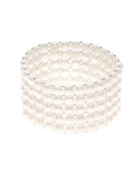 Pulsera de 5 mocas de la fila 4 mm Culture Beads - 6 colores - Lena