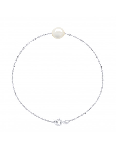 Bracciale per perle barocche 8 mm in argento 925 - alba