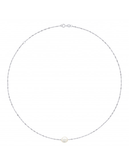 Collier Perle de Culture Baroque 8 mm en Argent 925 - ALBA
