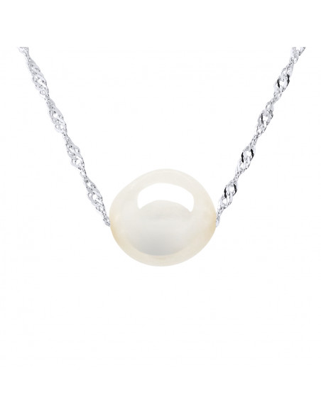 Collo perla barocco 8 mm in argento 925 - Alba