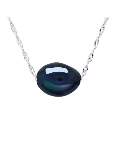 Collier Perle de Culture Baroque 8 mm en Argent 925 - ALBA