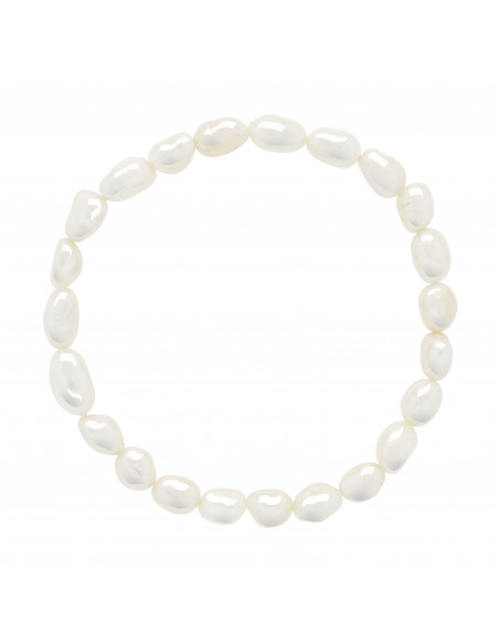 Pulsera de lujo Beads Baroque 6-7 mm - EVA