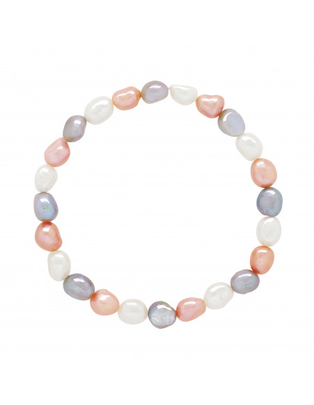 Bracelet Fantaisie Perles Baroques 6-7 mm - EVA