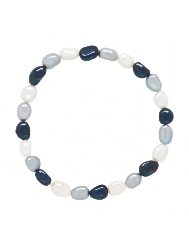 Fancy bracelet Baroque beads 6-7 mm - EVA