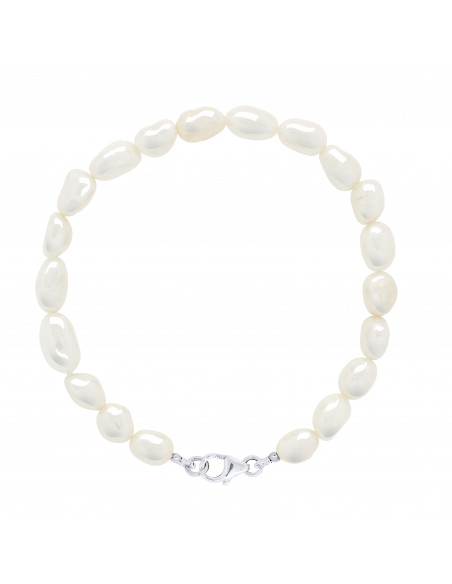 Bracciale per perline barocche da 6 mm - 4 colori disponibili - Argento 925 - Tess