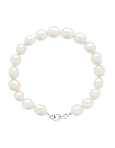 Bracciale per perle barocche 8 mm - 4 colori disponibili - Argento 925 - Clara