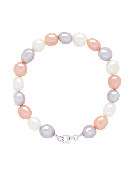 Baroque pearl bracelet 8 mm - 4 colors available - Silver 925 - Clara