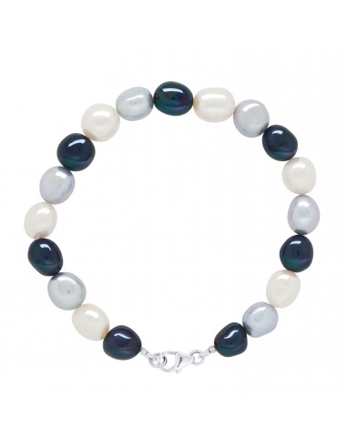 Baroque pearl bracelet 8 mm - 4 colors available - Silver 925 - Clara