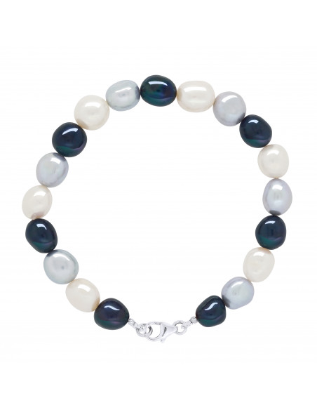 Baroque pearl bracelet 8 mm - 4 colors available - Silver 925 - Clara