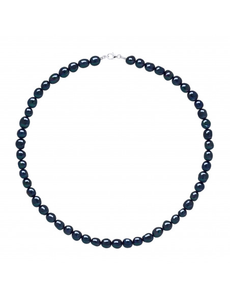 Baroque bead necklace 8 mm - 4 colors available - 925 silver - Clara