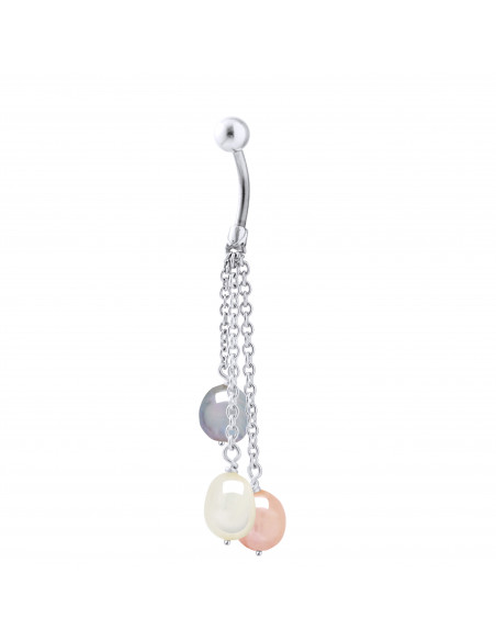 Piercing Charms 3 Perle barocche - Diversi colori disponibili - Argento 925 - Alexandra