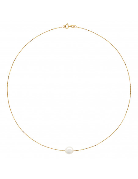 Collier Chaine en Or et Perle de Culture Baroque - 3 Coloris - TIPHAINE