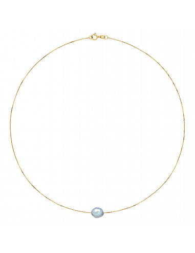 Collana a catena in oro e cultura barocca Perla - 3 colori - Tiphaine