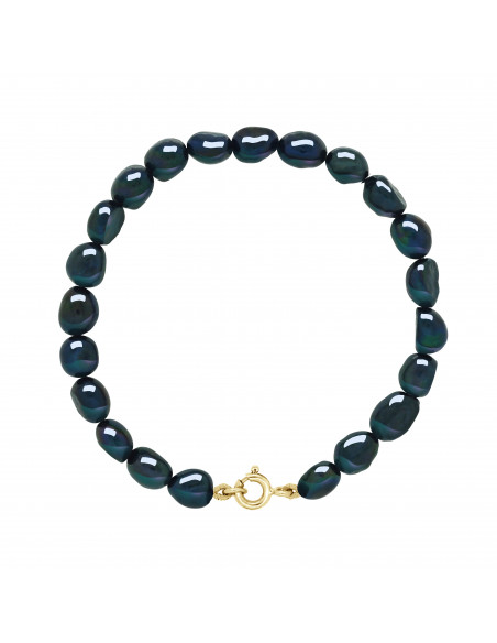 Bracciale per perline barocche da 6 mm - 4 colori - Chiusura in oro giallo - Silvija