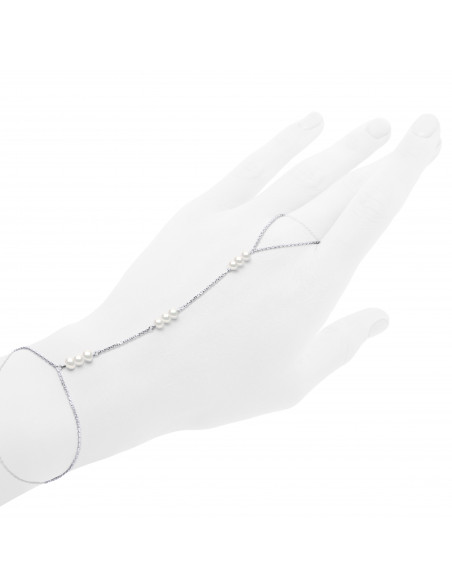 Bracciale in perline di 4 mm 925 - 2 colori - Chloe