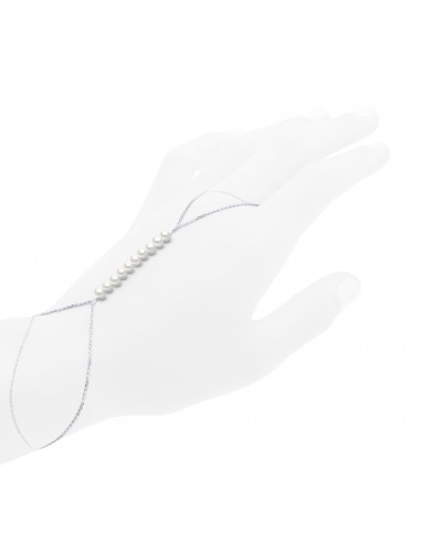 Armband-Ringperlen Kultur 4 mm Silber 925 - Zoe