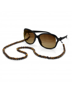 Chaîne de Lunettes en Oeil de Tigre - SOPHIA