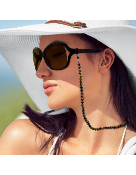 Cadena de gafas de ojo de tigre - Sophia