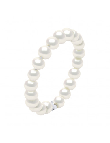 Anello per perle di coltura in argento 925 - 4 colori - Sarah