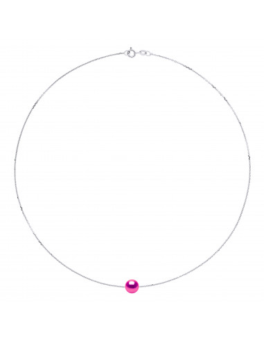 Collana a catena per perle di cultura da 8 mm 925 - 5 colori - Romy