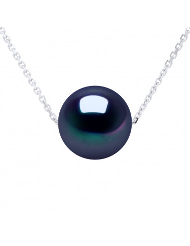 8 mm Culture Pearl Chain Necklace 925 - 5 Colors - Romy