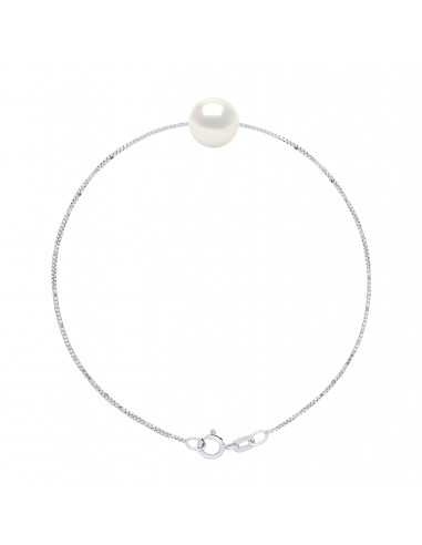 Venetianisches Kettenarmband Sterling Silber und echte Schokoladenperle